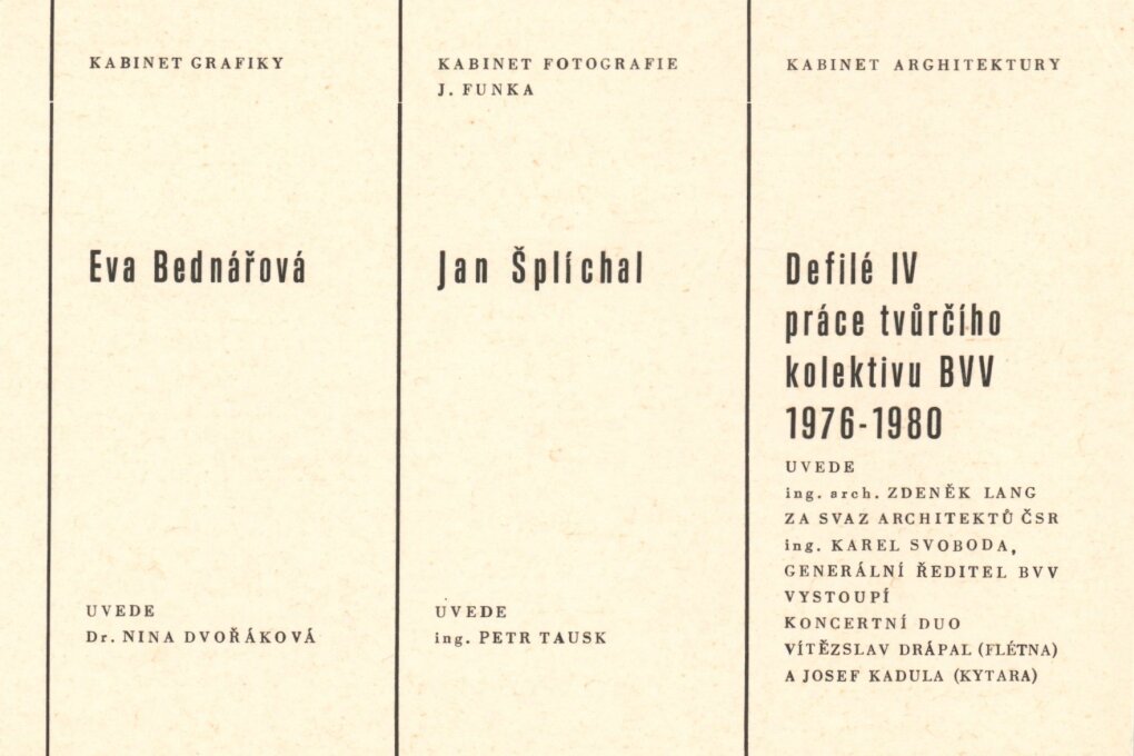 Defilé IV. Tvůrčí skupina BVV 1975–1980